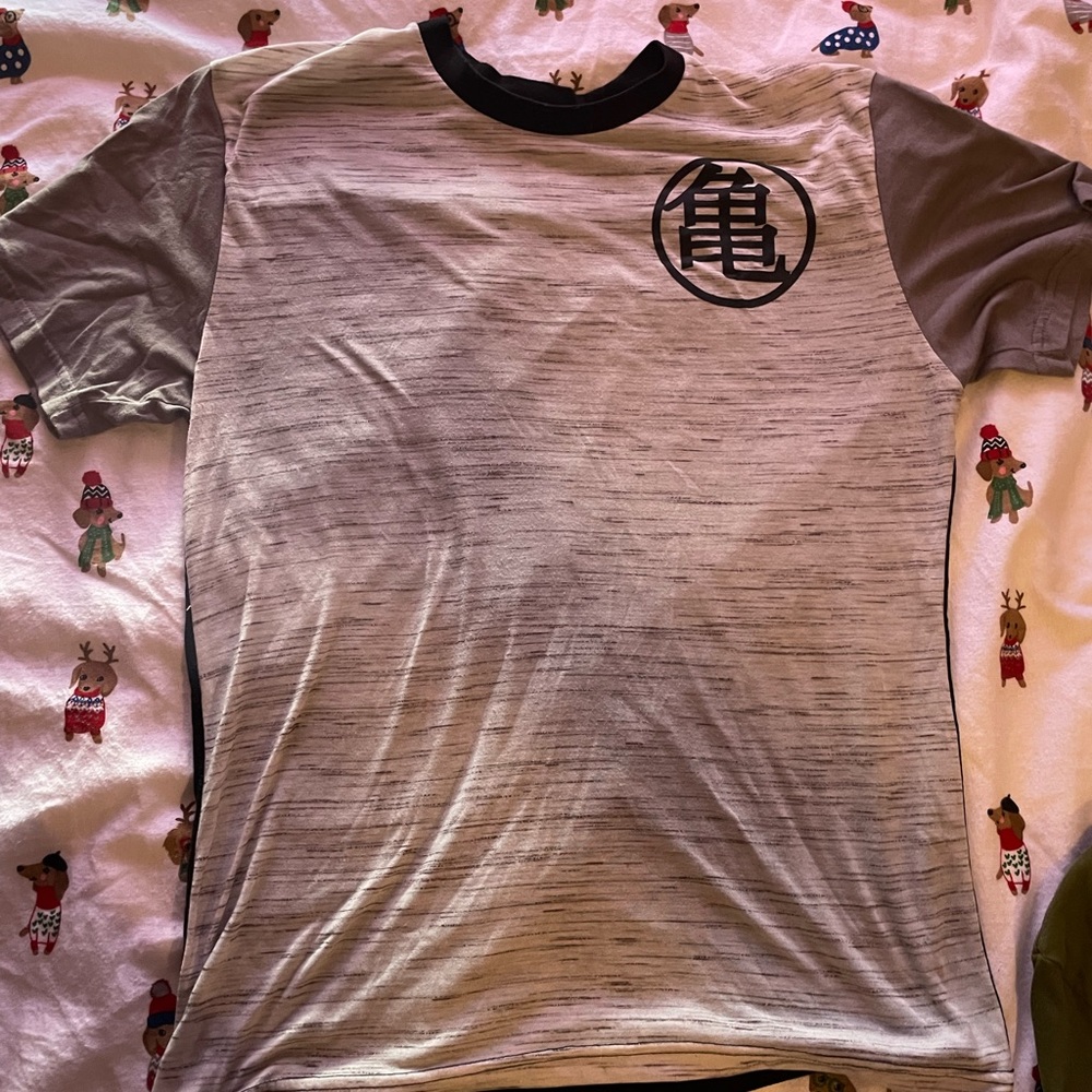 Dragon ball z kame symbol color block shirt